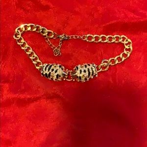 Gold lion choker